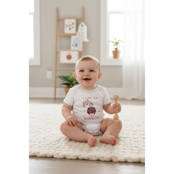 New Without Tags Ashley Baby Girl 3-piece bodysuits size 0 to 3 months - Picture 2 of 4